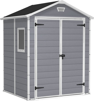 Keter Manor 6X5Dd Gartenhaus Wetterfest 4.8M³, Kunststoff, Outdoor, Außenmaße: B