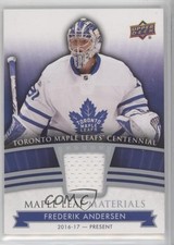 2017 Toronto Maple Leafs Centennial Leaf Materials Frederik Andersen #ML-FA 1o3