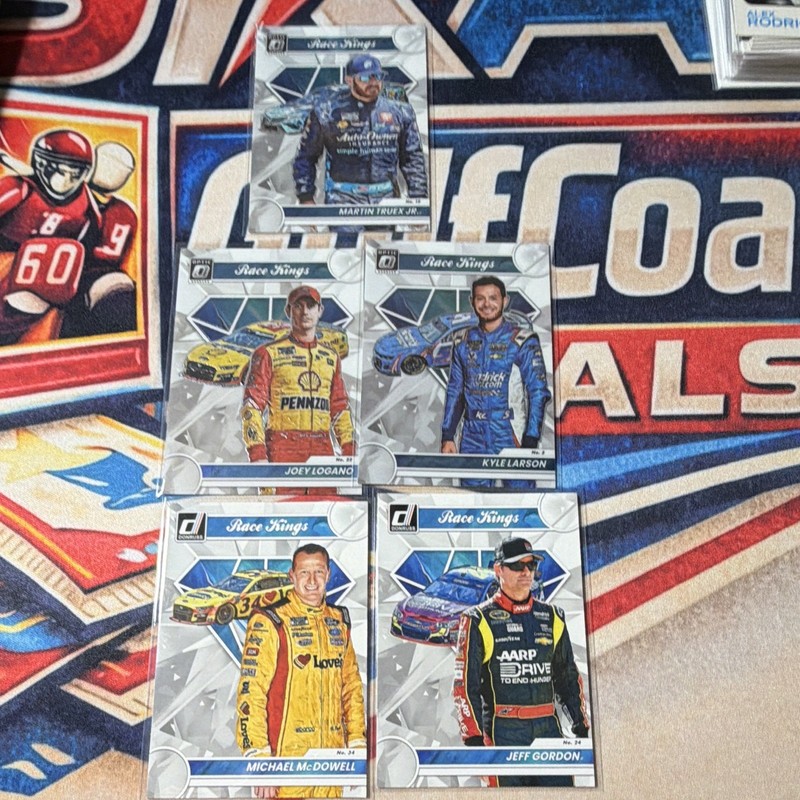 Panini 2023 Donruss Race Kings Truex Logano Larson Gordon McDowell Lot (5)