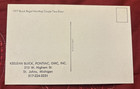 Vintage 1977 Buick regal Pontiac dealership postcard St. Johns Michigan — photo 3