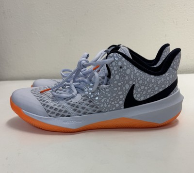 Nike Zoom Hyperspeed Court SE Mens Sz 9 Grey Orange Volleyball