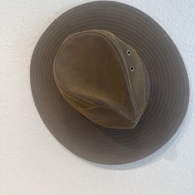 Outback Trading Co. 14905 Deer Hunter -Cabelas Oil Skin Hat Green ~ Size S
