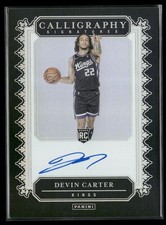 Devin Carter Panini 2024-25 Panini Photogenic Calligraphy Signatures