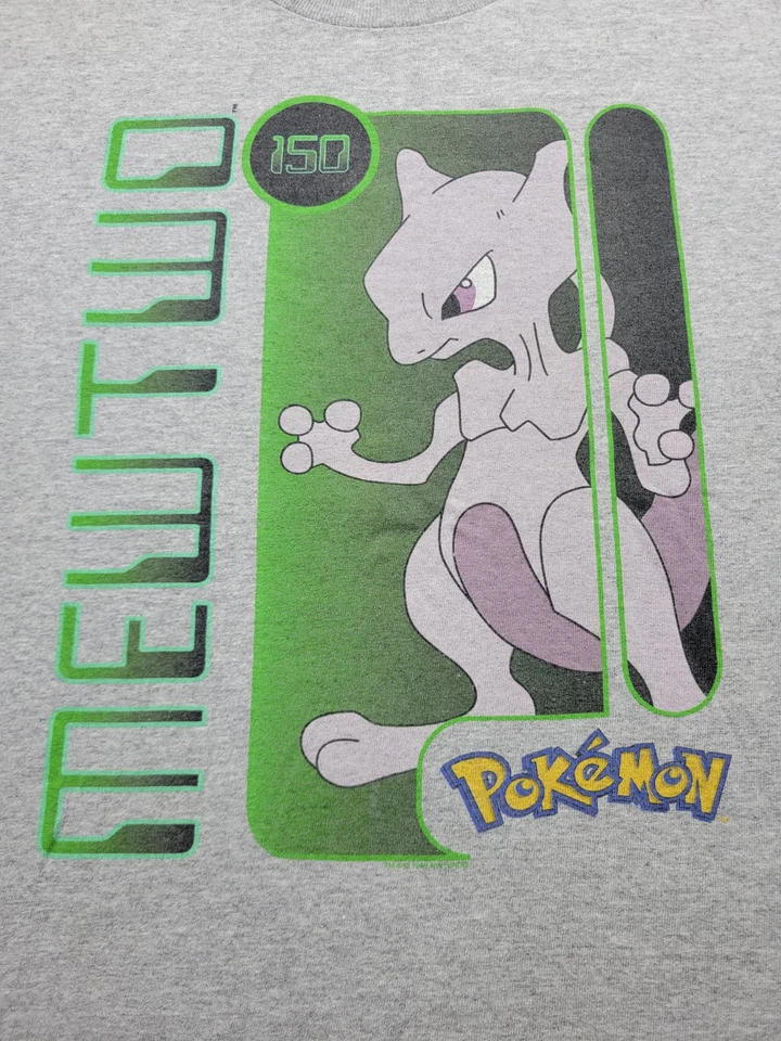 Camiseta Nintendo Pokemon Mewtwo 1999 Vintage Talla Juvenil XL Foto 2 de 4