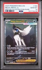 2025 POKEMON MEGA EVOLUTION SPECIAL ILLUSTRATION RARE #180 MEGA ABSOL EX PSA 10