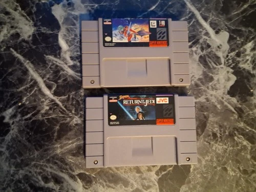 Super Star Wars Empire Stikres Back + Return of the Jedi SNES Authentic Tested