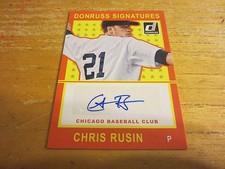 Chris Rusin Autographed Signed 2014 Donruss Signatures #19 Card MLB Chicago Cubs