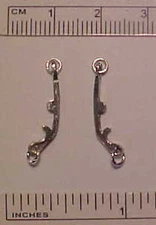 RDLC Traditional 1:9 Model Horse Scale Loose Ring NATIVE ARABIAN BIT in Pewter