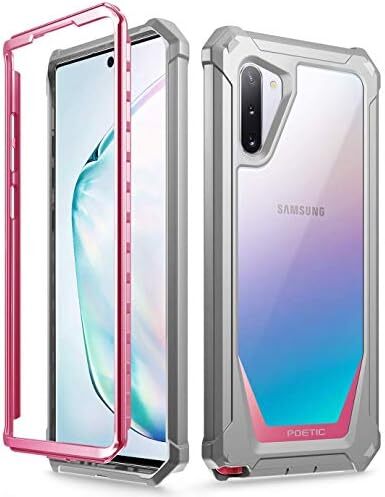 Galaxy Note 10 Rugged Clear Case, Full-Body Hybrid Bumper Cover, Support Wireles
