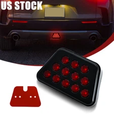 Universal F1 Style LED Strobe Rear Stop Tail Lamp Triangle Brake Light Lamp