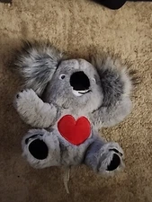 Hallmark Plush Koala Bear Heart Valentines Day Stuffed Animal Toy Lovey 8”