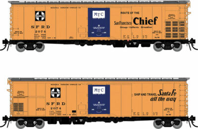 Rapido HO 52' RR-56 Mechanical Reefer Santa Fe ATSF #2074, 2075, 2123 ...