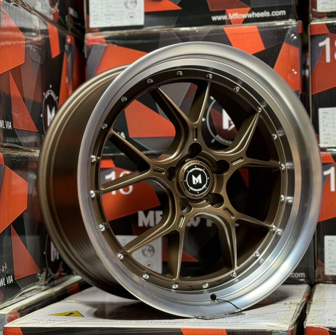 MFlow MFL1 Deep Dish Wheels Bronze 18x8.5 5x100 ET35 73.1