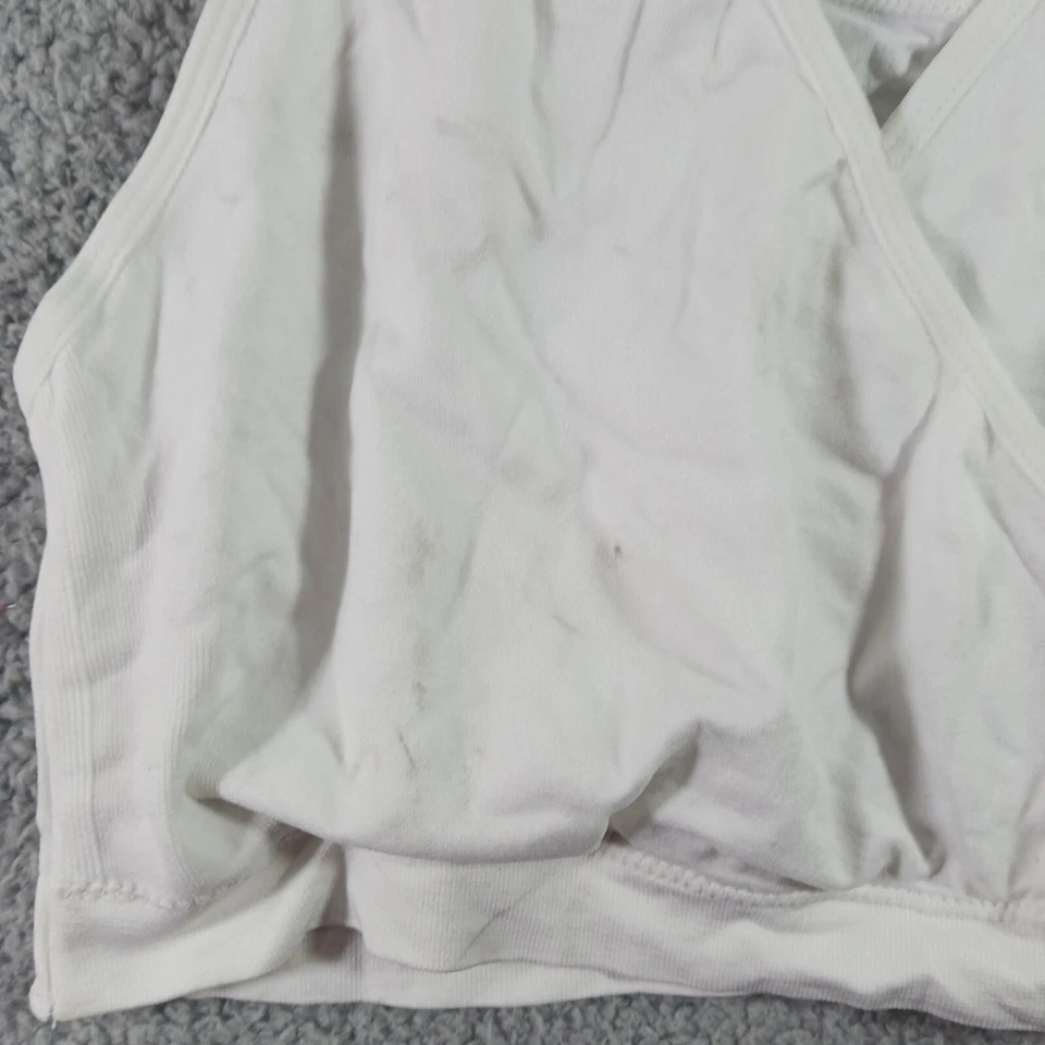 SUJETADOR DE LACTANCIA LAMAZE MUJER MATERNIDAD TALLA 2XL BLANCO ELÁSTICO INALÁMBRICO Foto 4 de 4