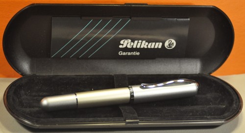 Penna stilografica PELIKAN Epoch P360 Titan-Silver "B" pennino tedesca anni 2004 con scatola - Foto 6 di 23