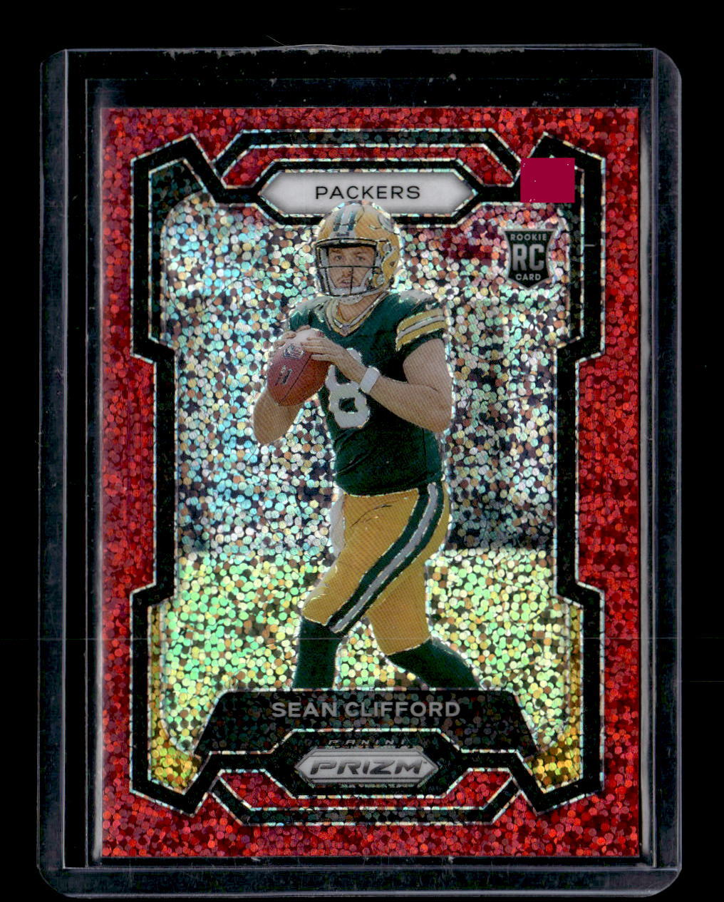 2023 Panini Prizm #338 Sean Clifford Red Sparkle