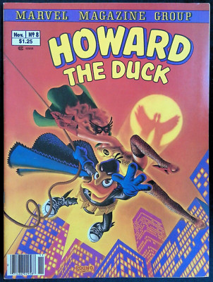 HOWARD THE DUCK MAGAZINE #8 ~ VF- 1980 MARVEL COMICS ~ JOHN M. POUND COVER