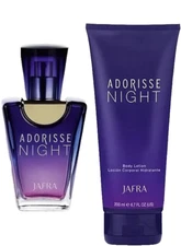Jafra ADORISE NIGHT EAU DE perfume 1.7 and  body lotion 6.7 fl oz two piece set