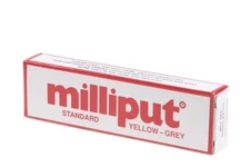 YELLOW GRAY 2 PART SELF HARDENING STANDARD PUTTY HOBBY MODELING MILLIPUT MPP1