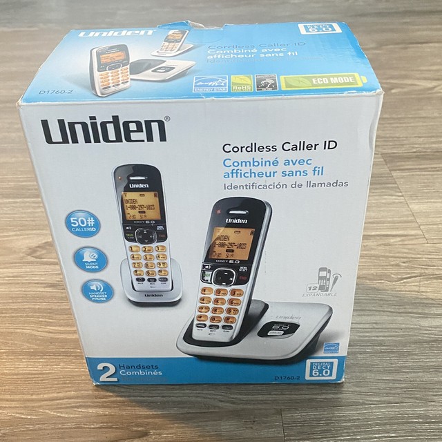 Uniden D1760-2 1.9 GHz Dual Handsets Single Line Cordless Phone for ...