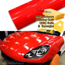 480" x 60" Super Gloss Red Vinyl Film Wrap Sticker Air Bubble Free 40ft x 5ft