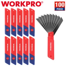 WORKPRO 100PC 18mm Snap-off Blades SK5 Steel Replacement Blade for Utility Knife