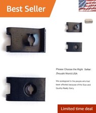 U-Style Clip-On Nuts - 25 Pack, 8 Spring Steel Fasteners for Reliable Projects