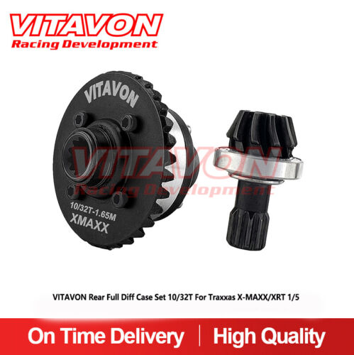 VITAVON Rear Full Diff Case Set 10/32T For Traxxas X-MAXX/XRT 1/5 - Picture 1 of 4