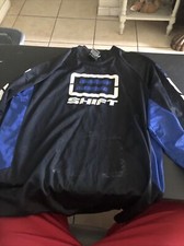Black Label Shift Shirt Mens Xl Black Blue MX Jersey Polyester Motocross Bin11