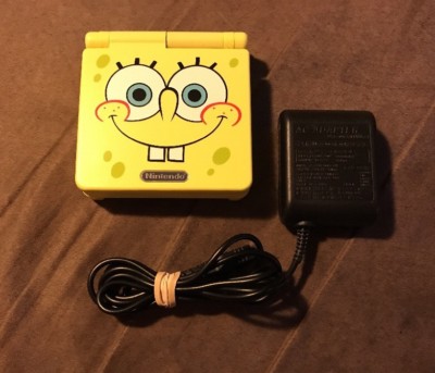 Spongebob Square Pants Edition Nintendo Game Boy Advance GBA SP Excellent! LQQK