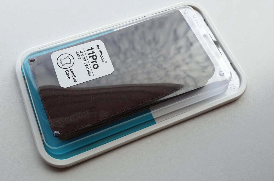 Capa carteira cartão iPhone 7 8 Plus X S9 Note 8 design VRS [diário de couro genuíno] - Imagem 4 de 4