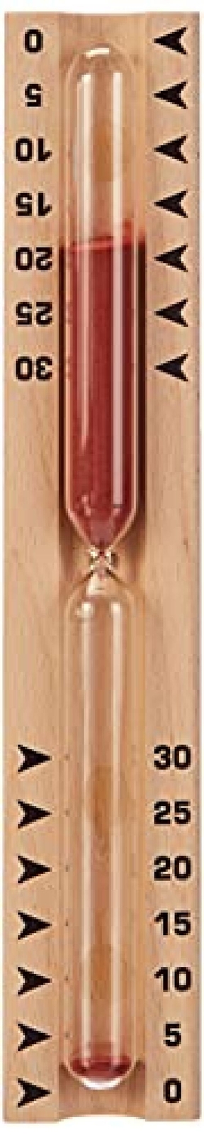 TFA Dostmann Sauna, clessidra 40.1046, in faggio, accessorio per sauna da 0 a 30