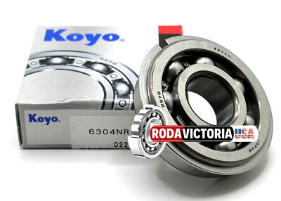 KOYO 6304 NR C3 DEEP GROOVE BALL BEARING, OPEN TYPE + SNAP RING 20x52x15mm.