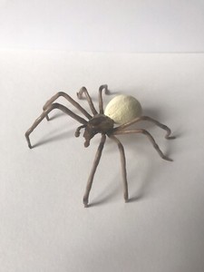 Handmade Hand-painted 4" Brown Recluse Spider Arachnid Figurine Replica