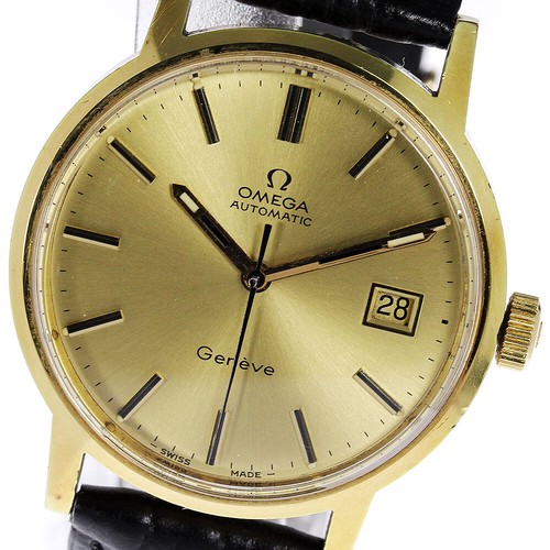 OMEGA Geneve Cal.1481 Gold Dial Automatic Men's Watch_630071 | eBay