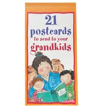 NEW 21 Postcards to Send to Your Grandkids Tear-Out Postcard Book