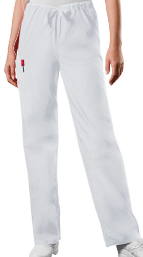 Scrubs Cherokee Workwear Men's Drawstring Cargo Pant Tall 4100T WHTW White - Picture 2 of 3