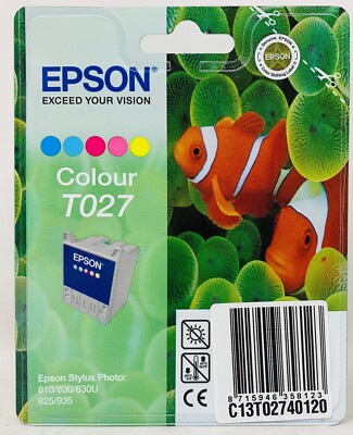 Epson T027 Original Cartridge Color Epson Stylus Photo 810/830/830U/925/935