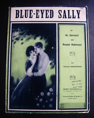 BLUE-EYED SALLY, 1924, vintage Twenties sheet music, Al Bernard et al