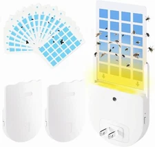 Flying Insect Trap Plug in Fly Trap Indoor Light Trap Mosquito Bug Catcher Trap