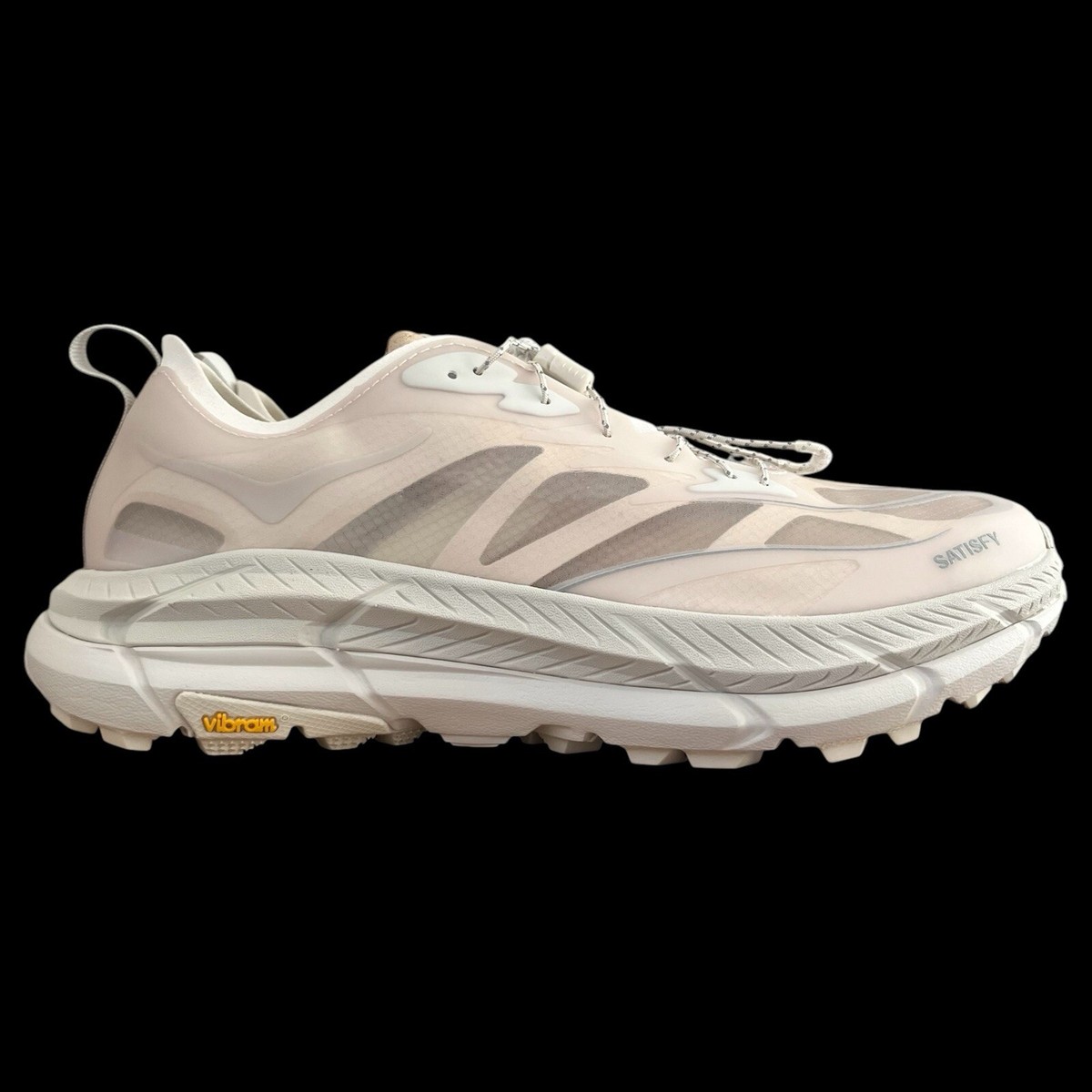 シューズ Satisfy Hoka Mafate Speed 4 Lite &quot;Bone&quot; HOKA x Satisfy – U Mafate Speed 4 Lite STSFY Bone