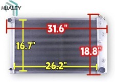 4 Row Aluminum Radiator Fits 1970-1981 Chevy Camaro 1978-1987 Monte Carlo 4 Row Aluminum Radiator Fits 1970-1981 Chevy Camaro 1978-1987 Monte Carlo