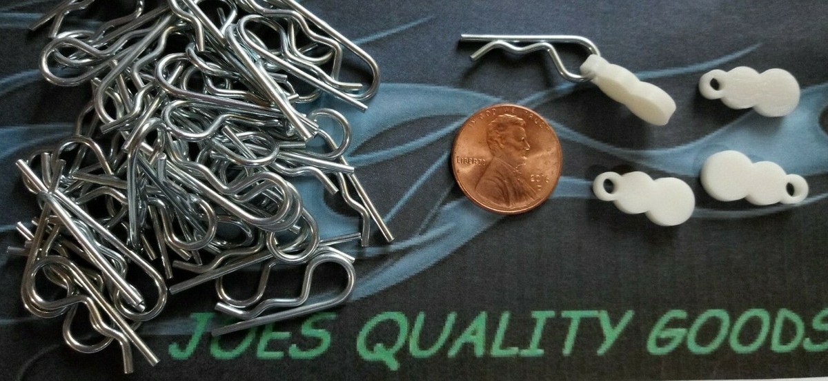 100 Body Clips Für RC 1/10 Modelle – Perfekt Für Traxxas Rustler, Slash, Stampede, Bandit & Mehr, Inkl. 4 Clip-Zieh-Haken