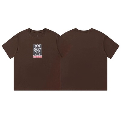 Travis Scott 2025 Utopia Brown Round Neck Short Sleeve Size S-XL
