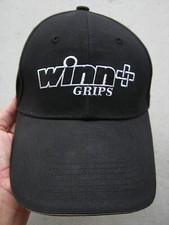 WINN GRIPS THE BEST GRIPS IN GOLF STRAPBACK OSFM HAT CAP, BLACK, 100 COTTON EXC