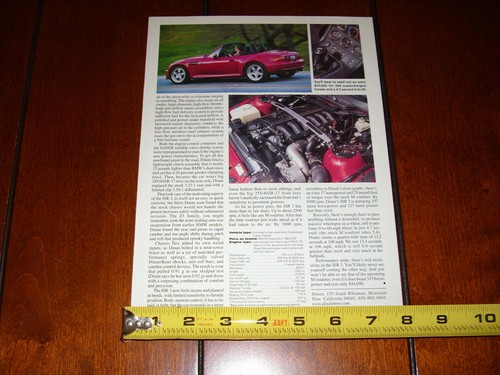2001 DINAN BMW ISR 3 M - ORIGINAL ARTICLE - Picture 3 of 3