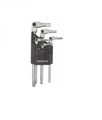 Bondhus 00025 Sechskantschlüssel Schraubenschlüssel Satz Hex-Pro Schwenkkopf 3-8 mm metrisch