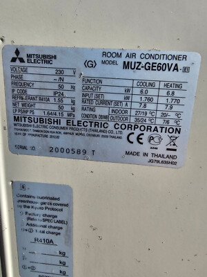 Mitsubishi SNB130FGBMT Compressor E12F28900 MUZ-GE60VA used good