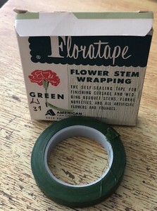 Floratape Flower Stem Wrapping Green American Can Company 1960s