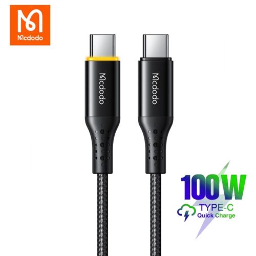 Cable de carga rápida MCDODO LED 100W USB-C t TIPO C PD cable de datos encendido/apagado automático - Imagen 1 de 9